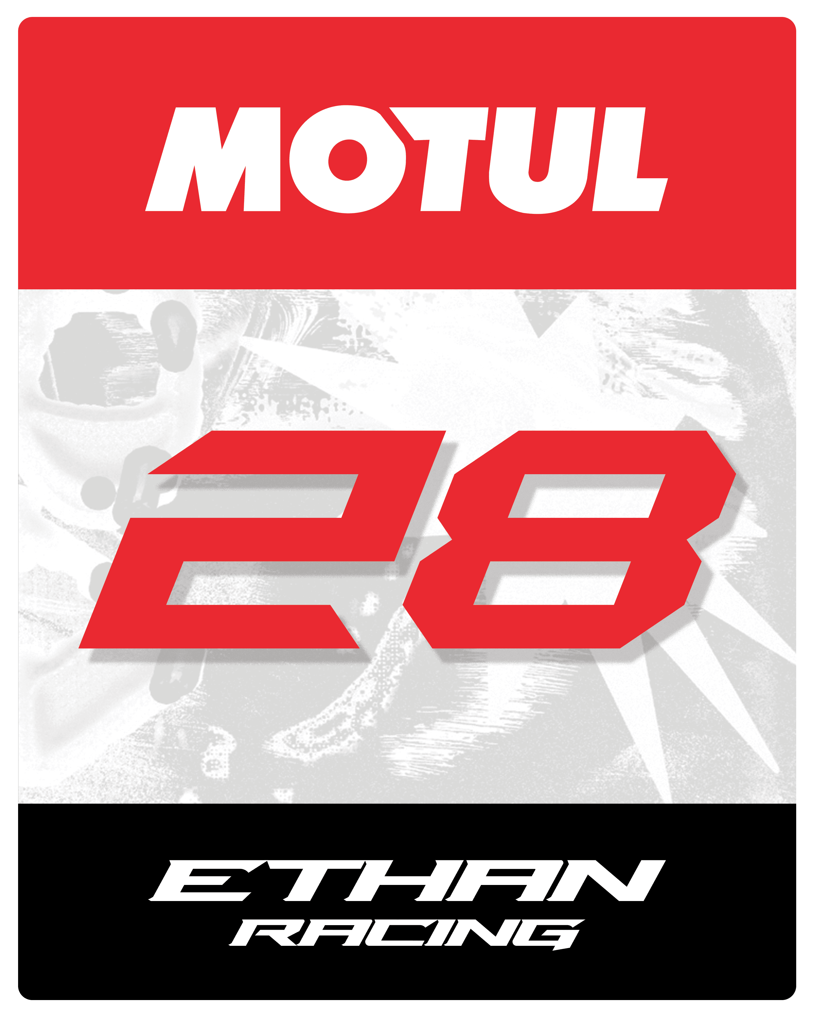 E-Racing graphic design piece